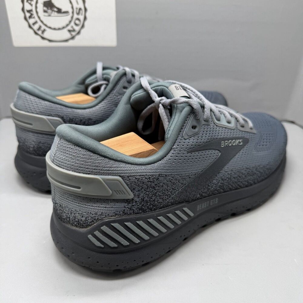 Brooks Beast GTS Gray Running Shoes Men’s Size 10.5 D GuideRails Athletic - Picture 5 of 13
